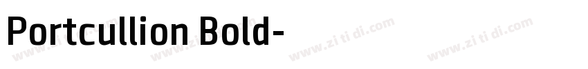 Portcullion Bold字体转换